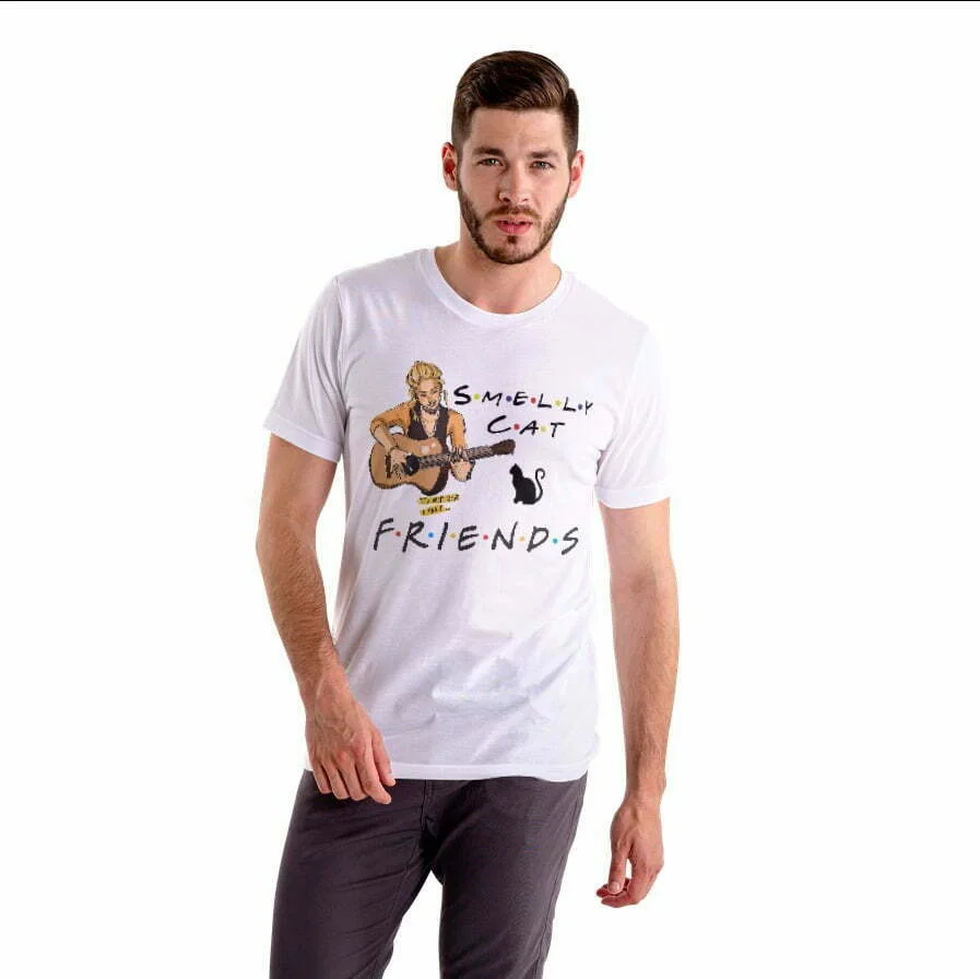Smelly Cat Friends Phoebe Women's Round Neck T-shirt