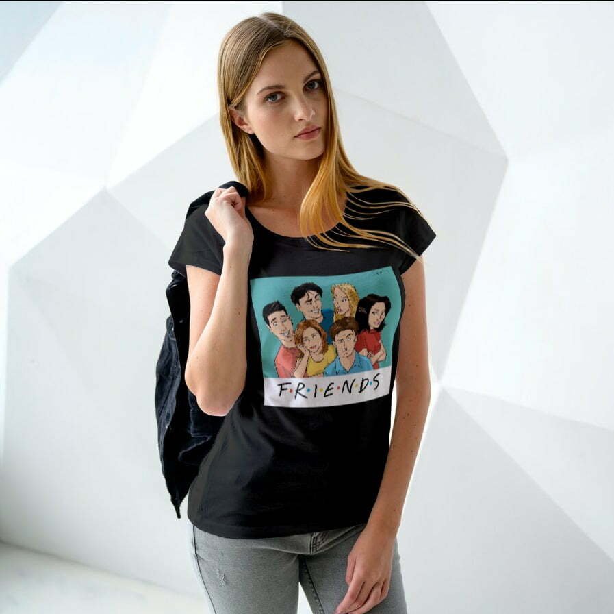 Friends T-Shirt - Women's Round Neck Comfortable T-shirt - Prindia
