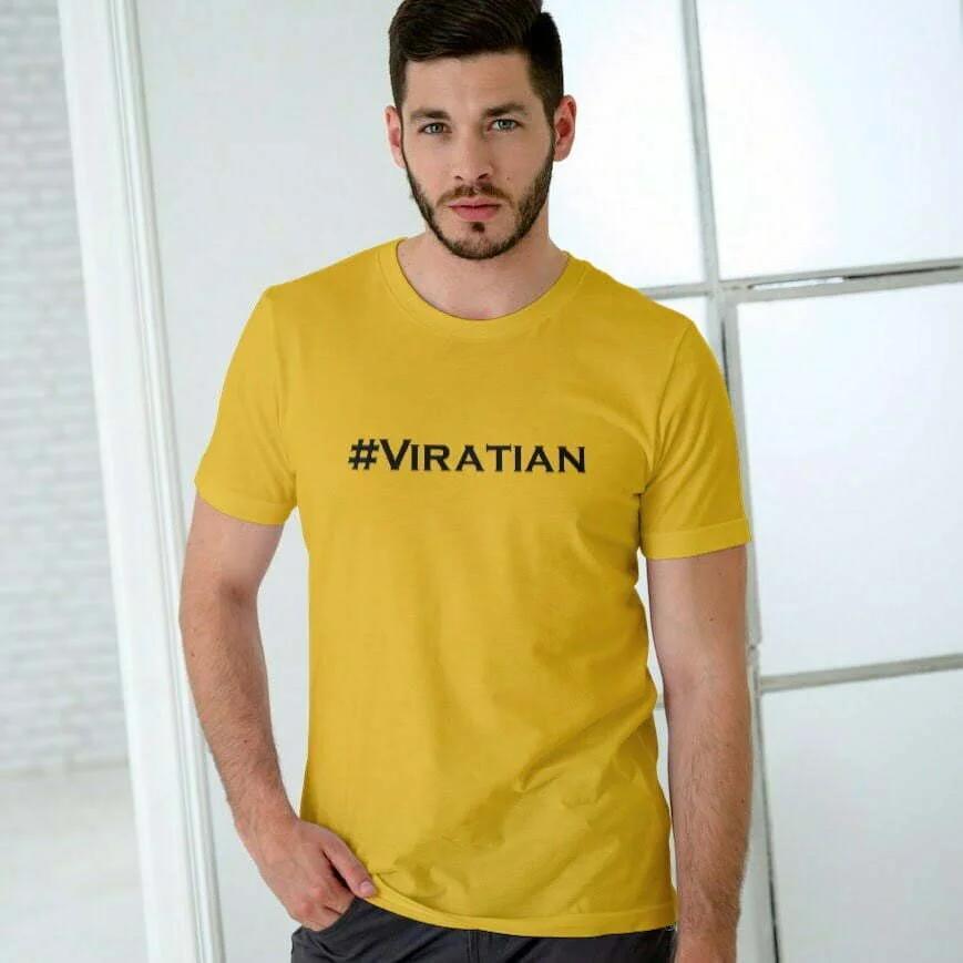#Viratian Virat Kohli T-Shirt - Classic Men's Round Neck Comfortable T-shirt