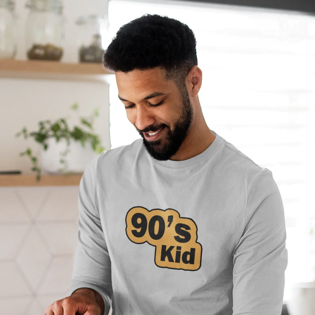 90's Kid T-Shirt - Classic Men's Round Neck Comfortable Full Sleeve T-shirt